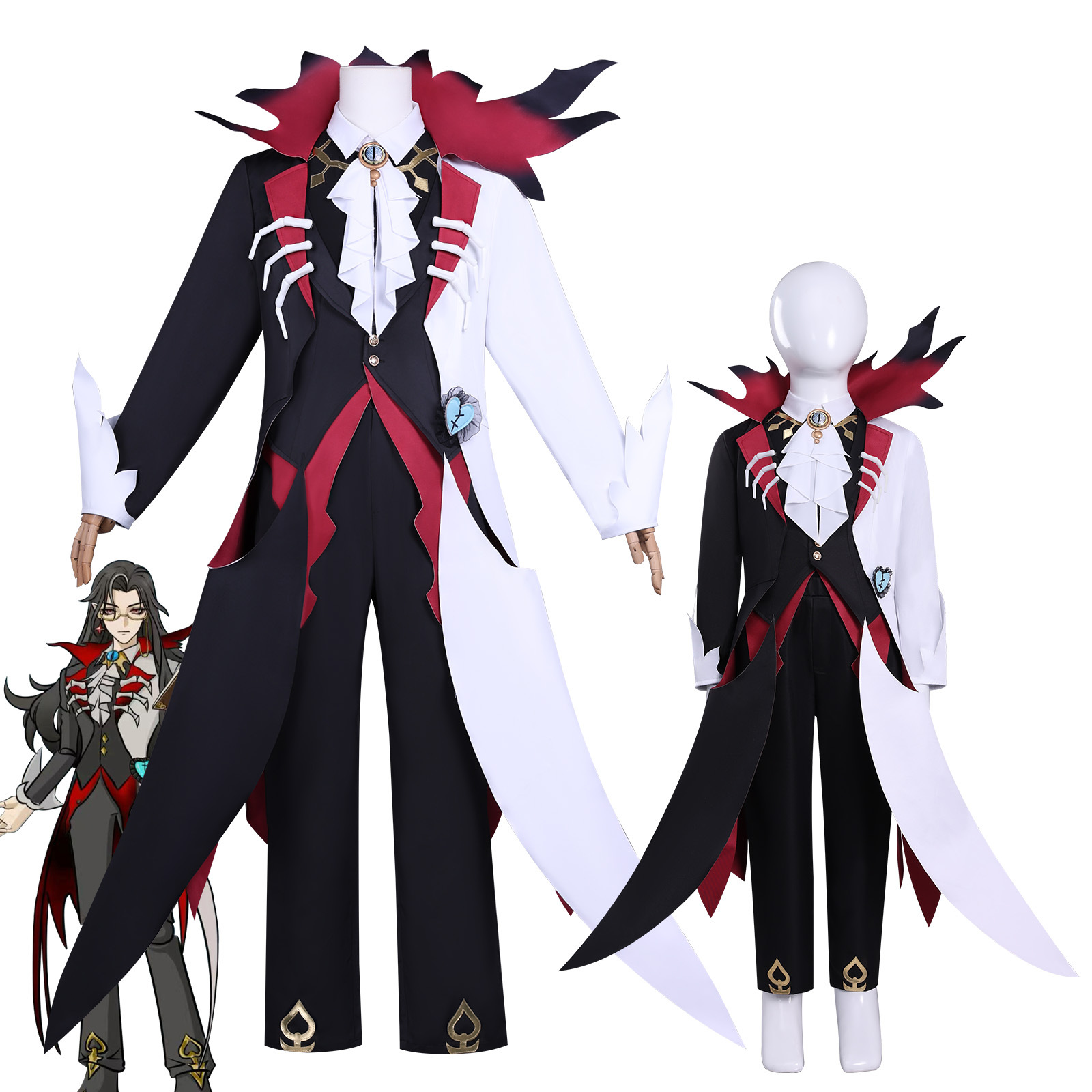 New Silk Eggman Party Cosplay Costume Blood Suit Teacher Gift Cosplay Anime Role-Playing Outfit