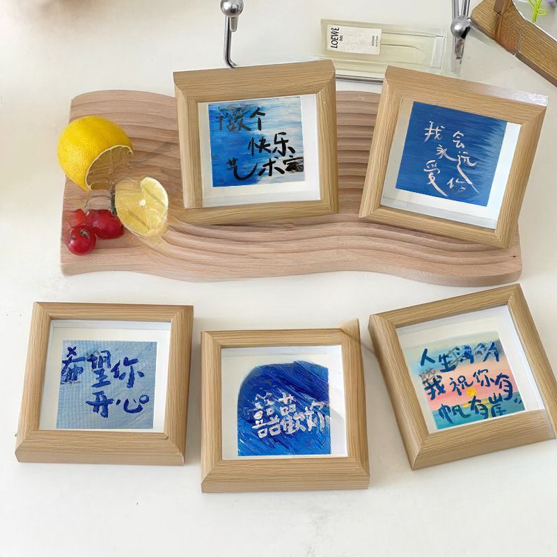 Oil Painting Style Small Photo Frame Birthday Gift for Best Friend Graduation Gift Table Stereo Bedroom Office Desk Small Ornaments Oil Painting Style Small Photo Frame Birthday Gift for Best Friend Graduation Gift Table Stereo Bedroom Office Desk Small Ornaments