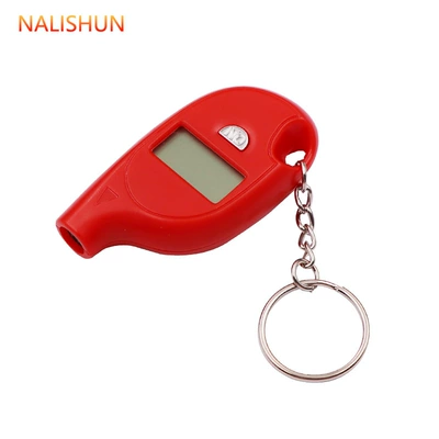chain tire pressure gauge digital: Air pressure gauge/tire pressure gauge - keychain-tire-pressure-gauge-red-bag