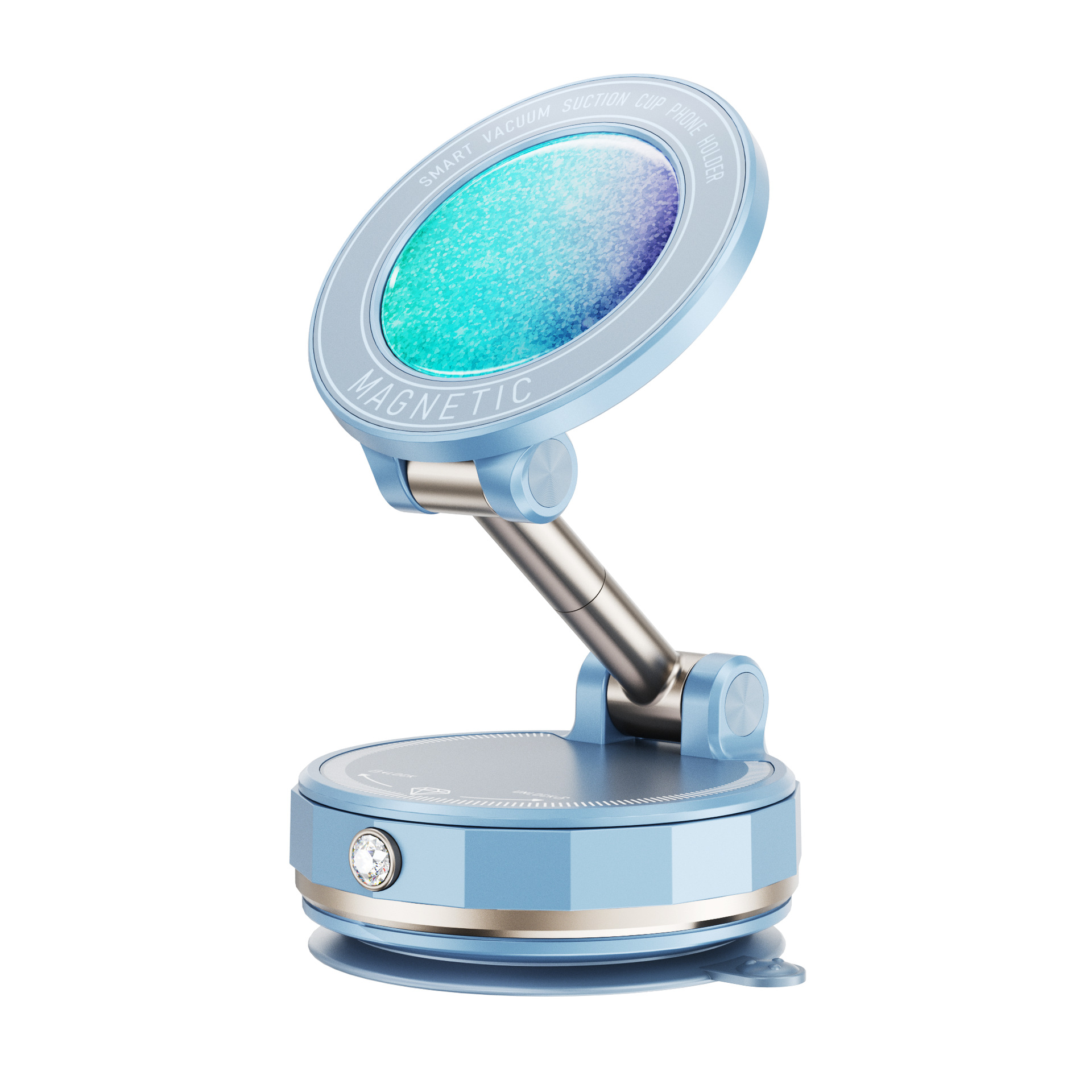 Sd17 Vacuum Adsorption Magnetic Mobile Phone Holder Portable Multi-Function Central Control Navigation Suction Cup Car Mobile Phone Holder