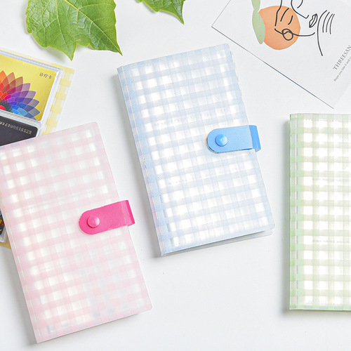 PP simple buckle business card book 240 card slots card holder large capacity business card holder ticket collection book