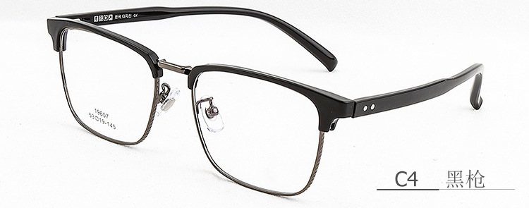 Retro moda lujo clásico ceja marco hombres pueden coincidir con miopía gafas marco 19607