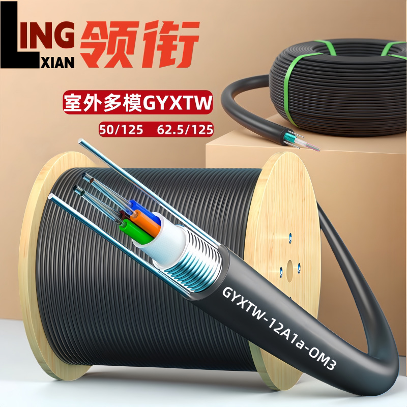 Outdoor Multimode Gyxtw Optical Cable 4-Core 6-Core 8-Core 12-Core 24-Core 50/125/62.5 Optical Cable Communication Optical Cable