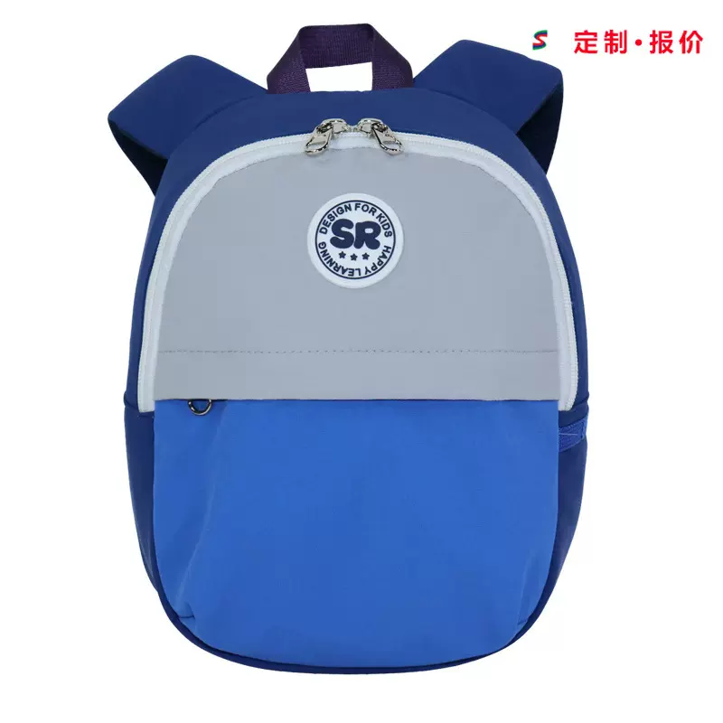定制儿童书包日本双肩徽章背包尼龙轻巧小学儿童耐磨撞色双肩背包