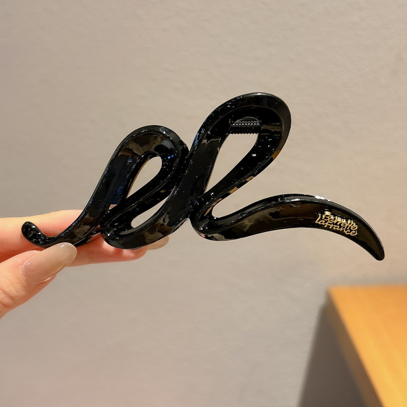 Acrílico grande, pinza de amor, pinza para el cabello, parte posterior de la cabeza femenina, pinza de tiburón, horquilla, pinza para el cabello, tocado, primavera y verano