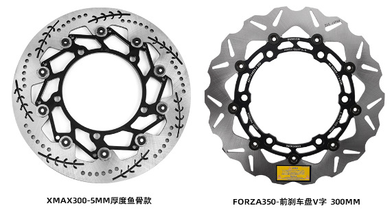 Suitable for Honda Forza350/Adv350 Motorcycle Accessories Front Wheel Modification 300mm Brake Disc Round Brake Disc