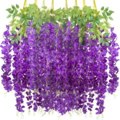 新型暗号化シミュレーション紫藤花豆花結婚祝い装飾アーチ道具デパート吊り下げ花海シミュレーション花卸売り
