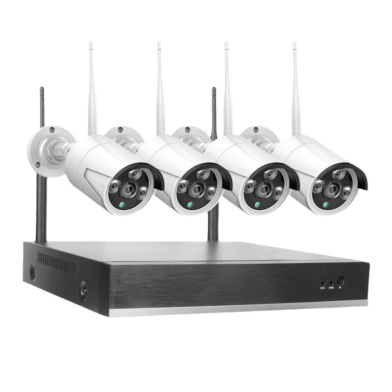 Akıllı gözetim kamerası NVR seti 10,1 inç ekranlı iç ve dış mekan WiFi güvenlik kamera monitör seti