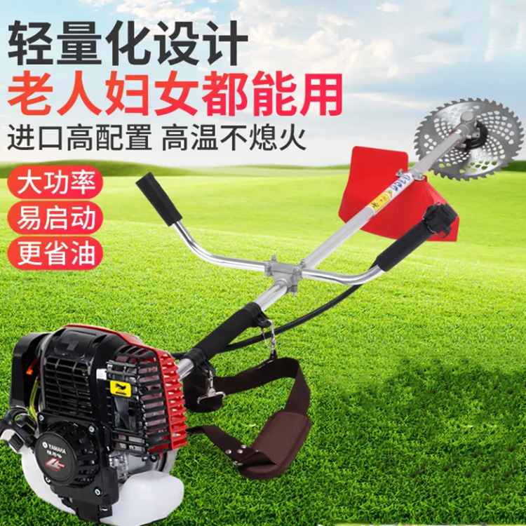 蔬菜园大棚松土割草机 苗圃修剪割草机 农用四冲程侧挂式割灌机