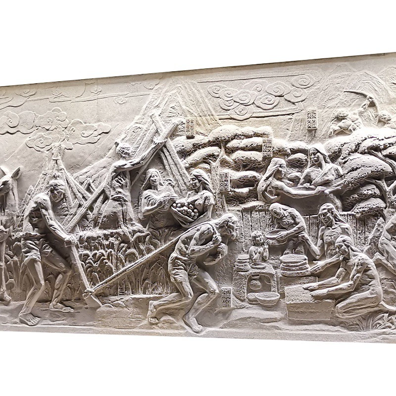 Рельефная настенная картина из натурального мрамора, антикварный рельефный экран, пейзаж, китайский двор, фигура, каменный рельеф, фоновая стена
