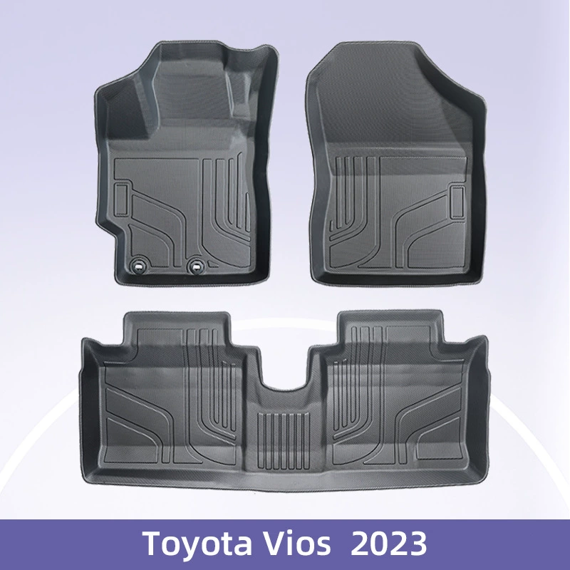 Для Toyota TOYOTA VIOS Топливо 2023 3D всепогодный материал TPE коврик для ног