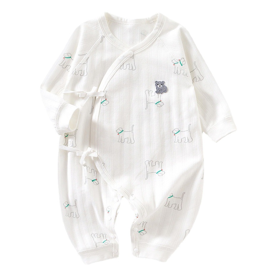 Ropa de bebé estilo primavera y otoño, pelele para recién nacido sin costuras, ropa interior estilo monje para bebé, capa base, artesanía sin costuras