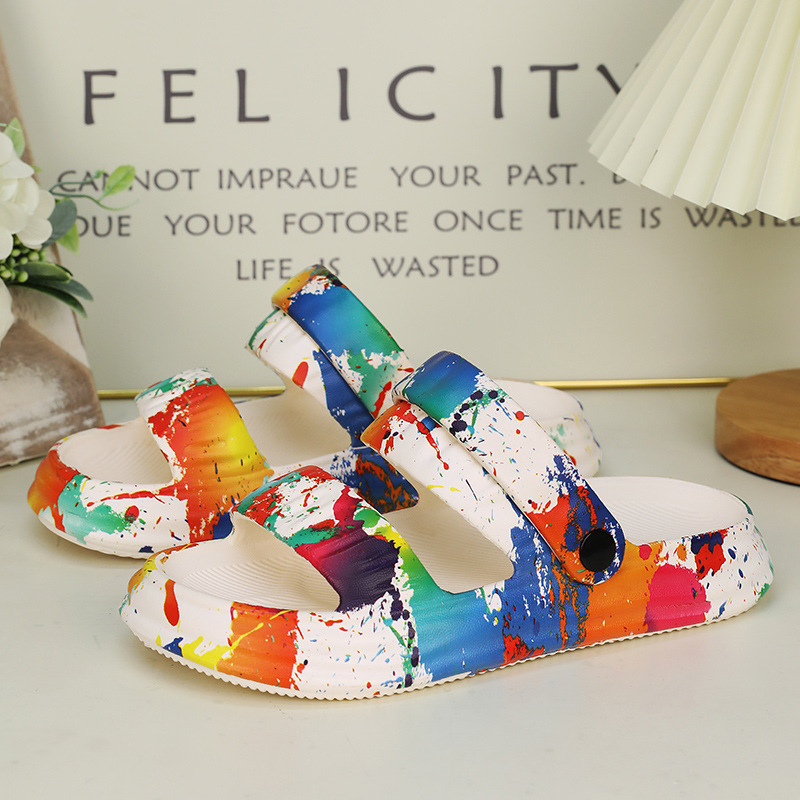 Zapatillas EVA de verano 2025 nuevas zapatillas de playa antideslizantes y resistentes al desgaste para hombres y mujeres