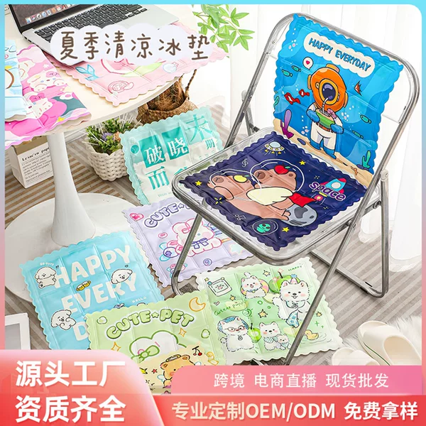 Factory Direct Cartoon Ice Mat Student Nap Office Cooling Cushion Summer Car Ice Mat Seat Ice Mat