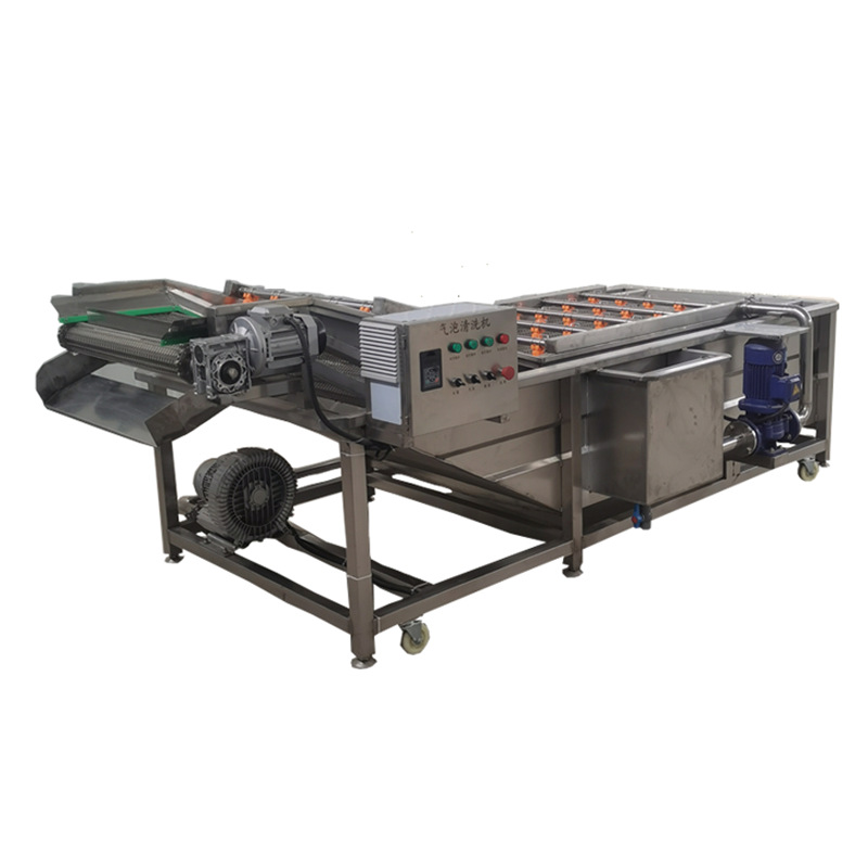máquina de limpieza de burbujas de jujube continua pulverización de alta presión mango limpieza equipo de limpieza de frutas y verduras limpieza línea de aire seca