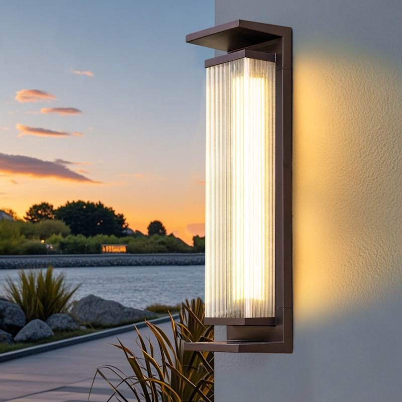 Solar Outdoor Wall Lamp Waterproof Villa Courtyard Balcony Corridor Outdoor Wall Lamp Exterior Wall Lamp on Both Sides of the Door