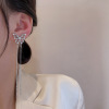 Long chain with tassels, advanced earrings from pearl, high-quality style, internet celebrity