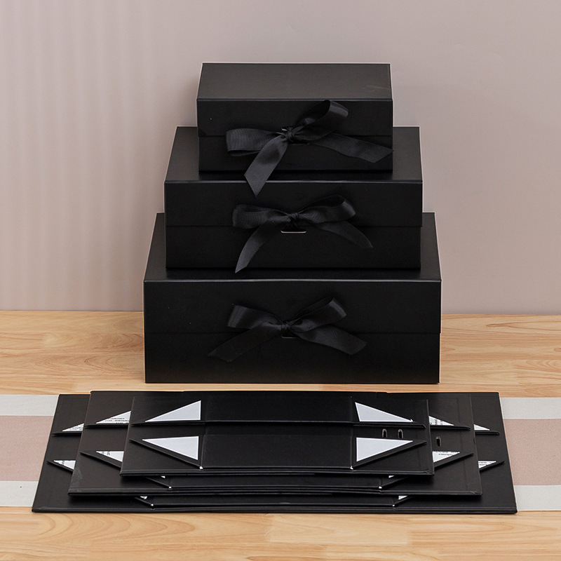 Caja plegable de una pieza Caja de embalaje de cinta Caja de regalo Caja de regalo de arco Caja de regalo de cumpleaños Caja de regalo de fiesta de San Valentín image 8