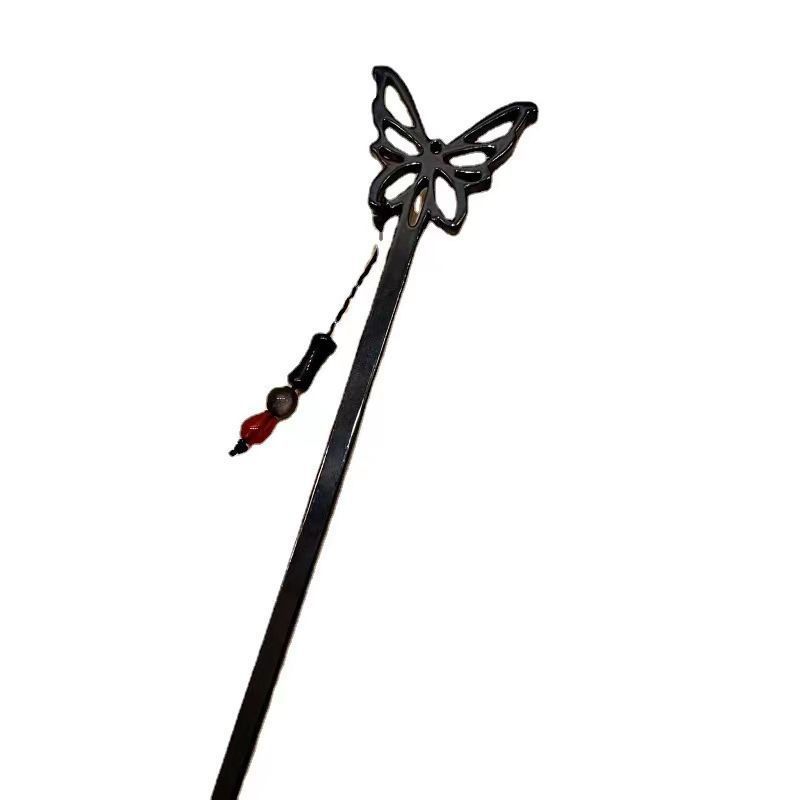 Mariposa horquilla nuevo estilo chino frío estilo antiguo borla paso sacudida palillos simple todo partido placa horquilla Internet celebridad accesorios para el cabello para las mujeres