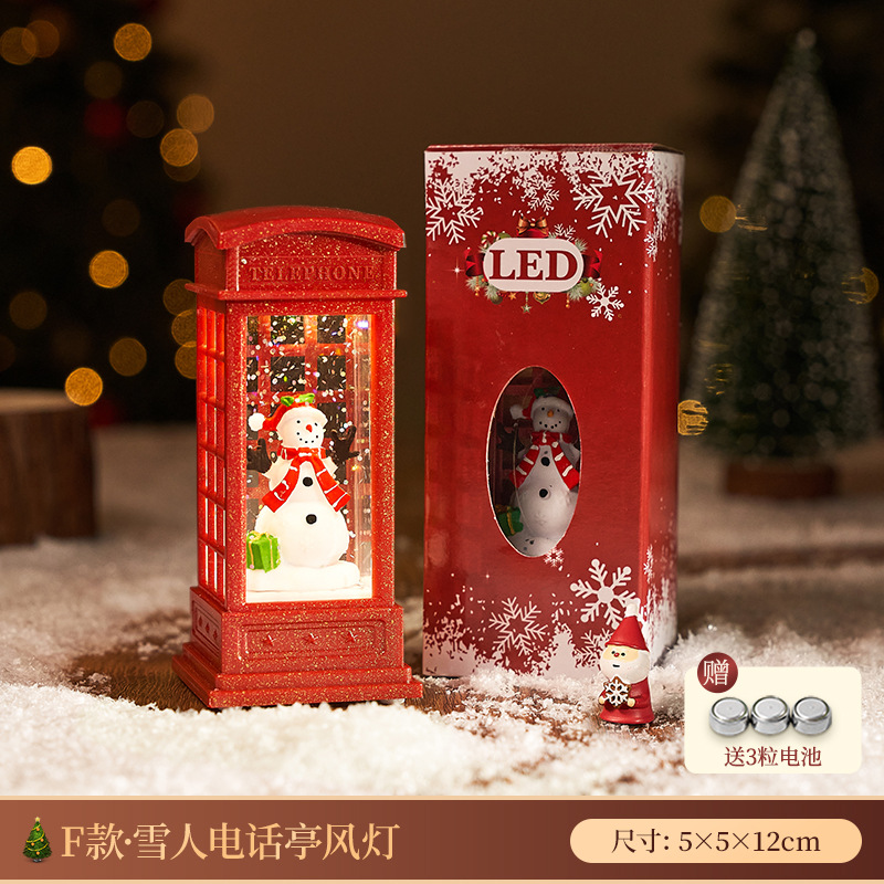 Regalos de Navidad para niños regalos de árbol de Navidad decoraciones de luces nocturnas ornamentaciones bolas de cristal 2025 nuevas niñas