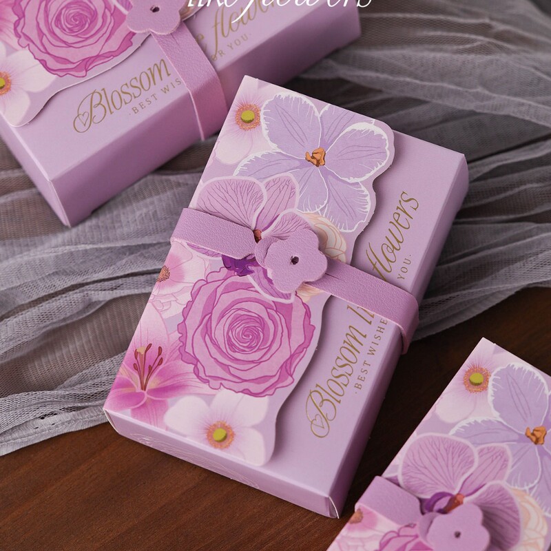 Wedding Candy Box, Souvenir, Wedding, Happiness, Blooming Flowers, Exquisite Packaging, Creative Gift Box, High-End Design