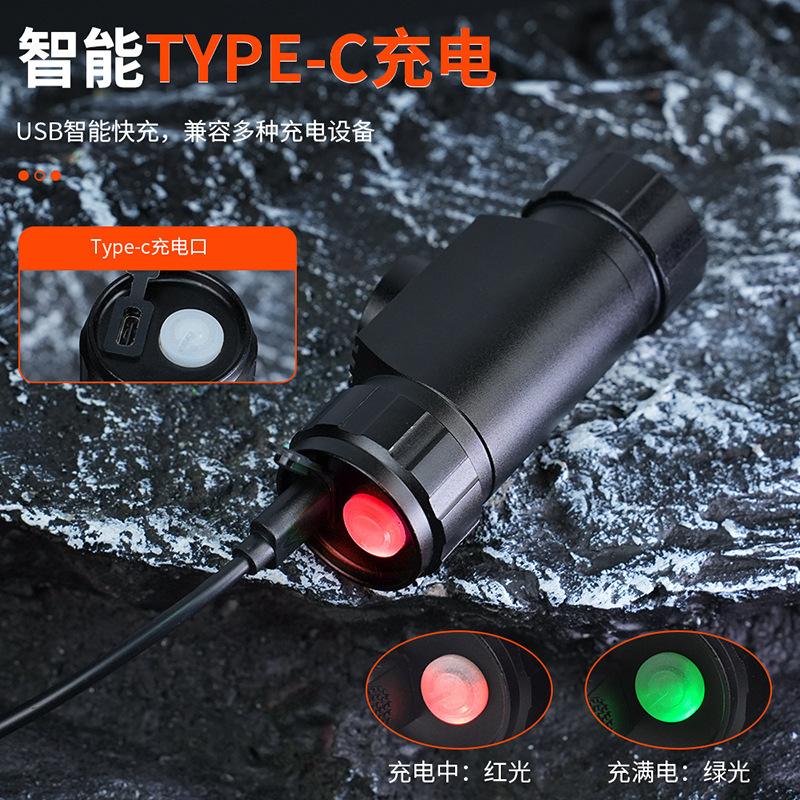 LED センサーヘッドランプ USB 充電式屋外防水強力な光釣りアルミ合金懐中電灯ヘッドランプ長距離照射|undefined