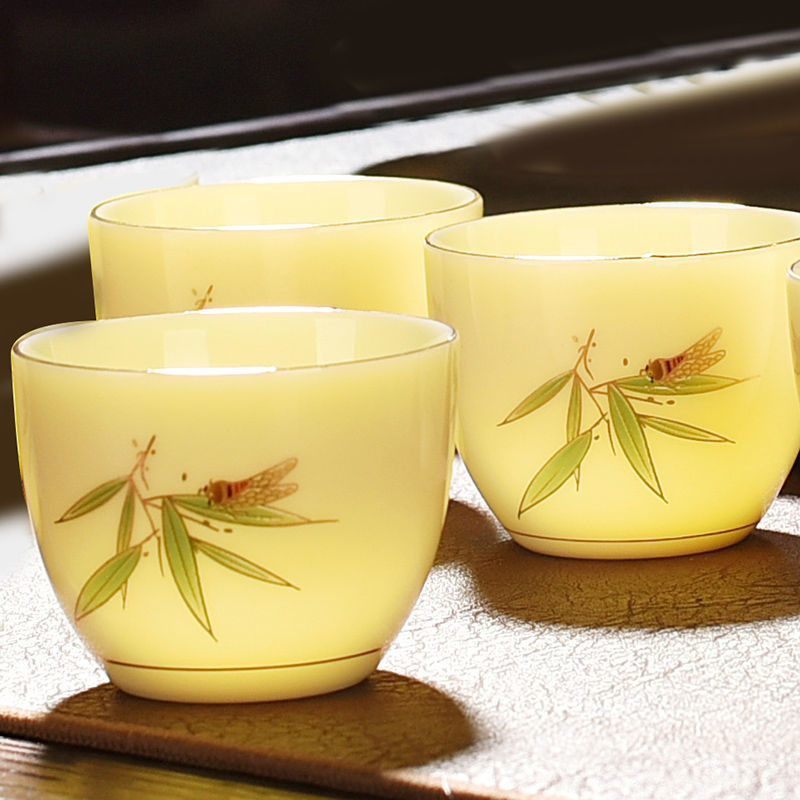 찻잔-제이드 토파즈-황금 대나무 [3 팩]