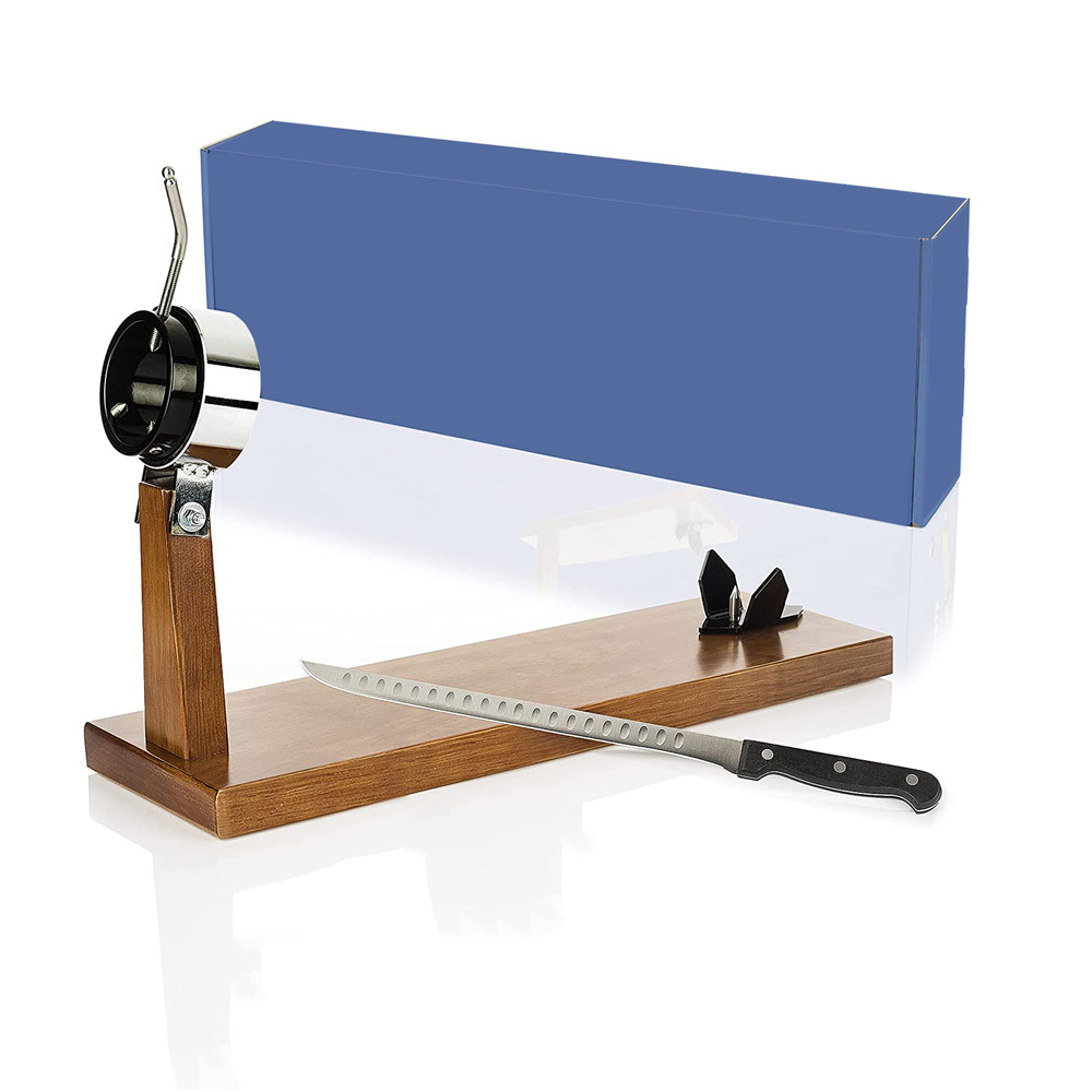 Gran rebanada de jamón español estante de jamón ajustable titular Barma Cordero pierna soporte de exhibición