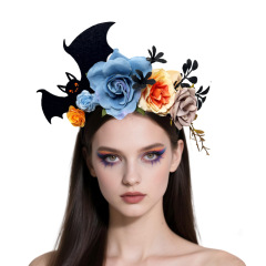 新しいハロウィンローズバットヘッドバンドパーティーマスカレードドレスアップホリデー写真面白いヘアピン帽子