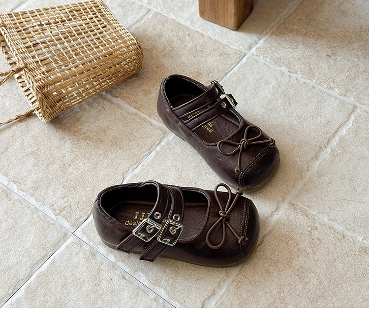 Sapatos de pele de princesa para meninas sola macia estilo_voghion.com