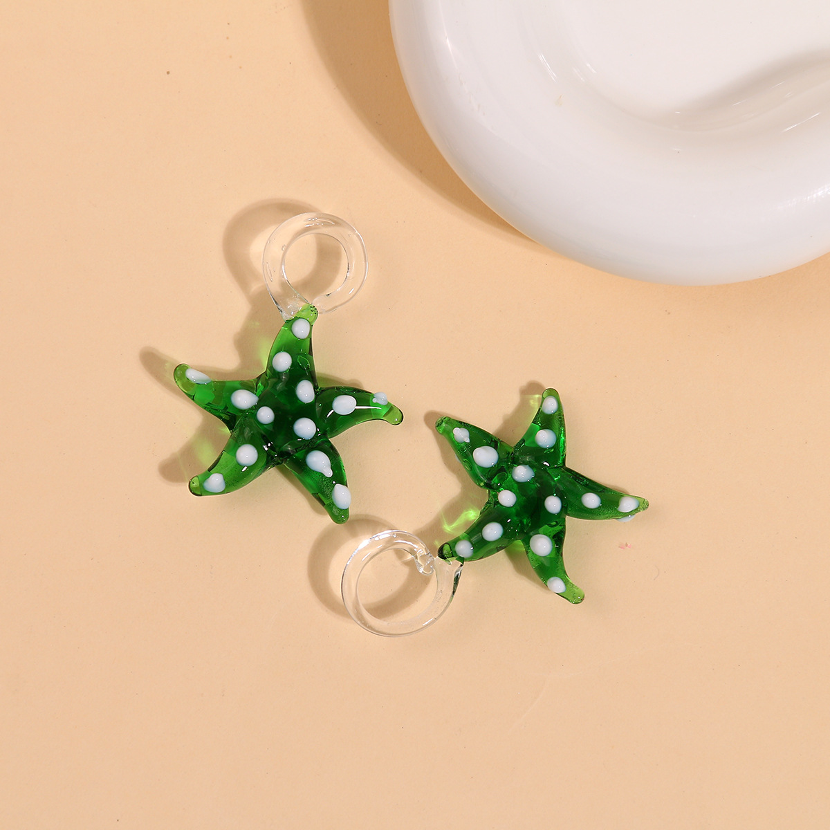 12g Weight Pendant Jewelry Making Type 35*30mm Jewelry Making Size DIY Jewelry Accessories Classification 1 Piece Quantity Glass Material Starfish Pattern IG Style Style 1 Piece 35*30mm Glass Starfish DIY Jewelry Accessories Pendant 6