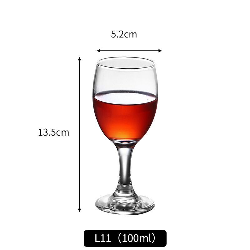 Tazas de vino de vidrio al por mayor tazas de vino de alto pie tazas de vino de hotel casero banquete set de vino