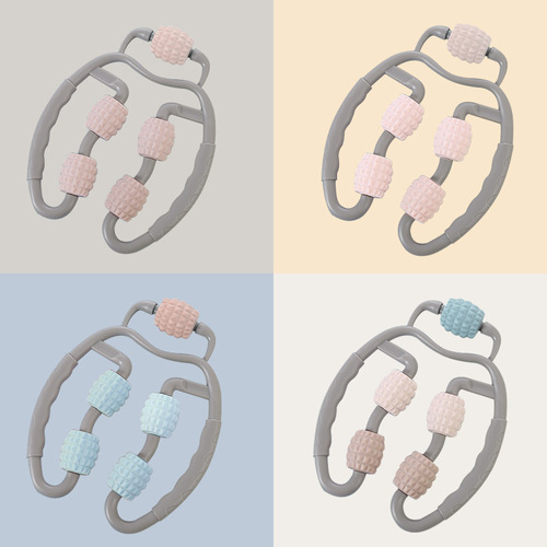 New Ring Leg Grip Massager Handheld Calf Muscle Relaxer Foam Roller 5-Round Body Shaping Slimming Leg Trainer Wholesale