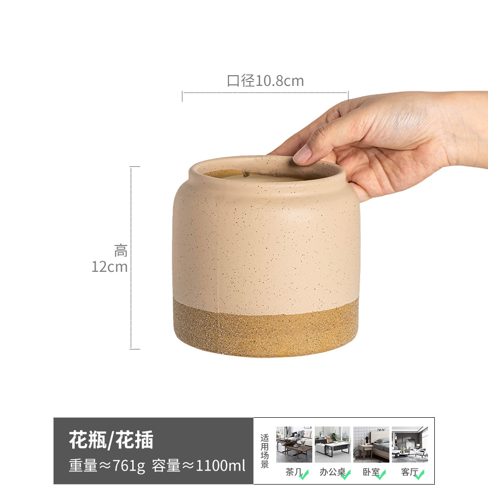 Callejón antiguo - Fondo de cerámica gruesa con flores blancas 1100ml