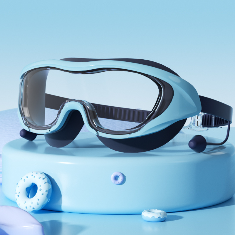 Set de Gafas y Gorro de Natación para Niños de PC Anti-empañante e Impermeable