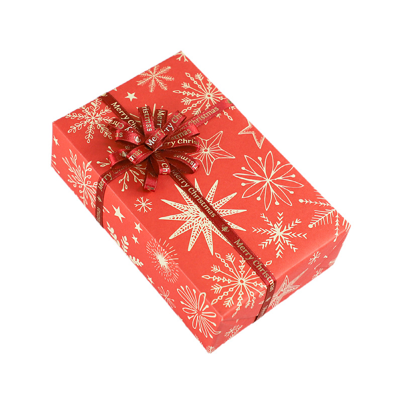 Festival de Navidad creativo regalo de Nochebuena caja de regalo papel de embalaje de dibujos animados lindo papel de embalaje Kraft