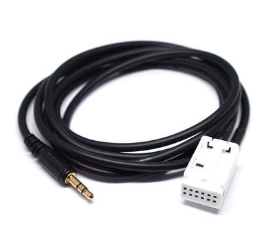 Suitable for Volkswagen Rcd510Rcd310Rcd300 Golf 6 Sagitar Kodak Octavia Aux Audio Cable (Other Car Video) - 12-pin-aux-male-not-equipped-with-tools