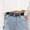 Denim black +middle buckle