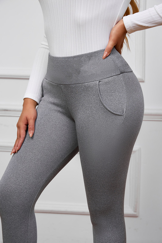 Exclusividad transfronteriza más terciopelo engrosamiento tablero de luz leggings de lana de cordero otoño e invierno para mujer leggings de cintura alta pantalones calientes pantalones de yoga