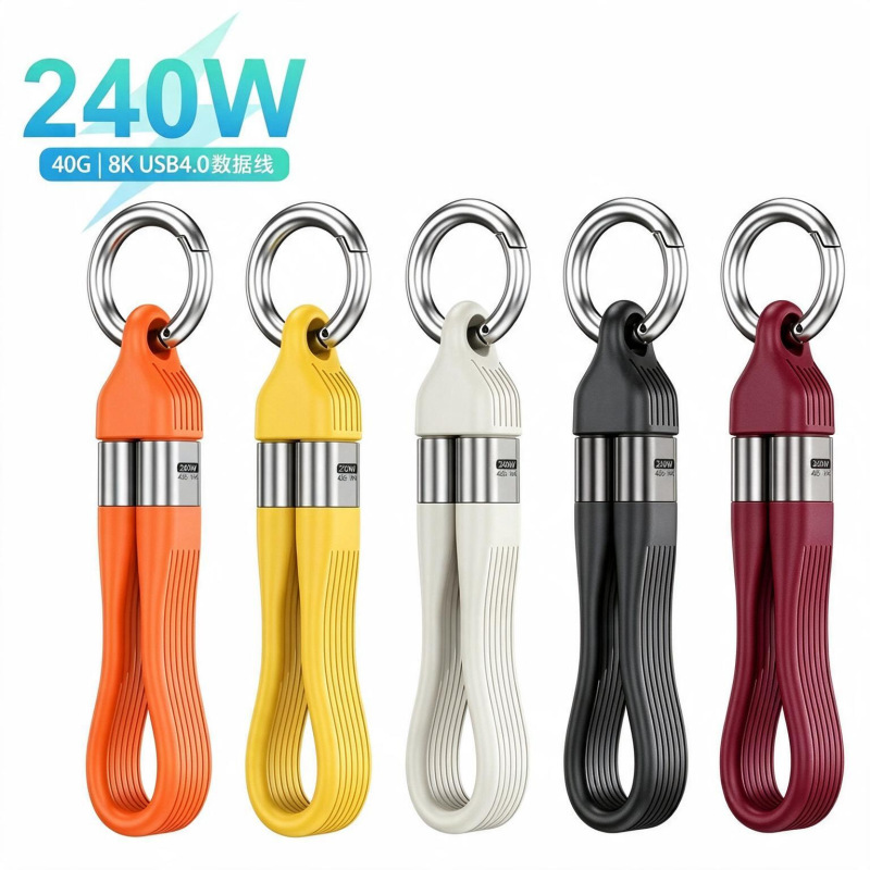 TYPE-C male to TYPE-C male 240W FPC short cable 40GB USB4.0 8K Thunderbolt 4 full-function data cable TYPE-C male to TYPE-C male 240W FPC short cable 40GB USB4.0 8K Thunderbolt 4 full-function data cable