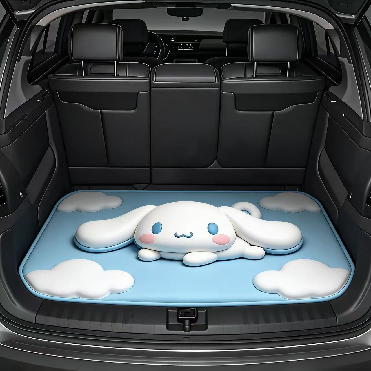 Cross-Border Sanrio Printed Dust-Proof Mat for Cars, Cartoon Design, Dirt-Resistant, Wear-Resistant, Easy to Care For, Trunk Mat, in Stock