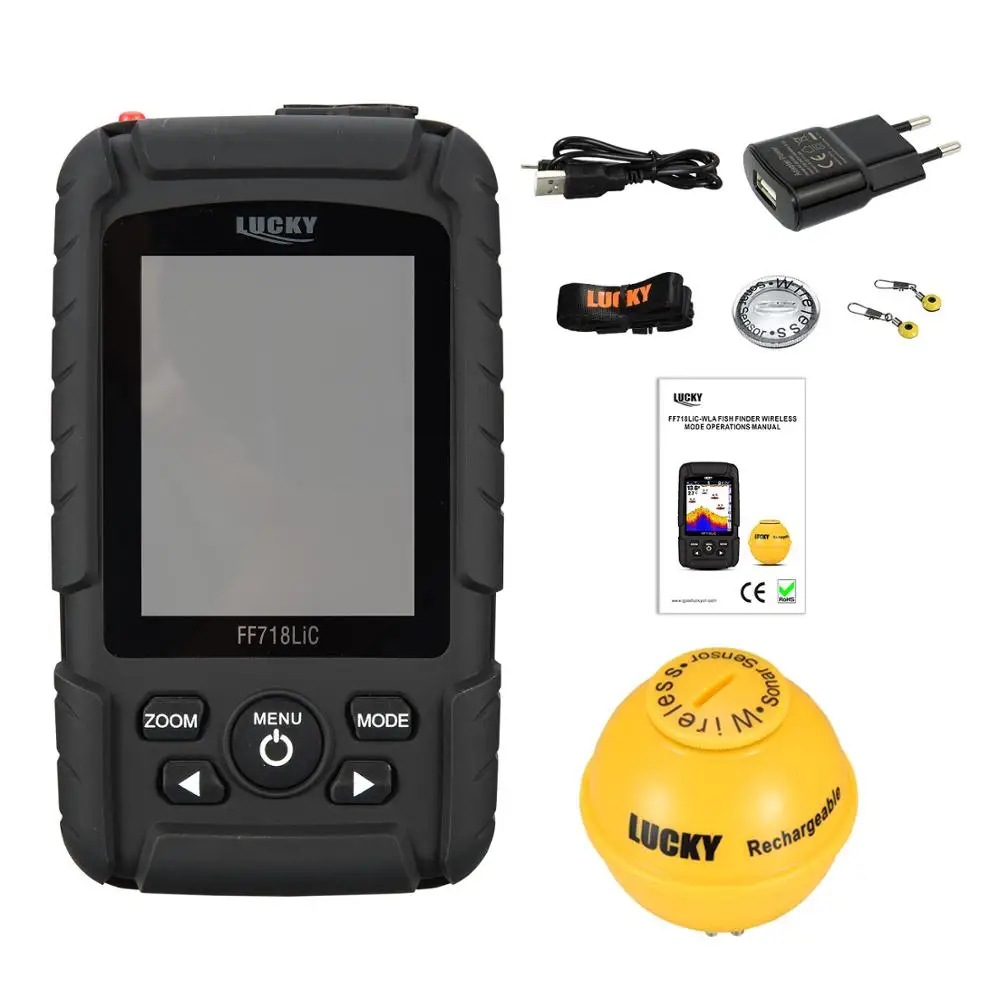 Fish Finder wireless color screen sonar fish group detector outdoor supplies fishing gear wholesale fish finder