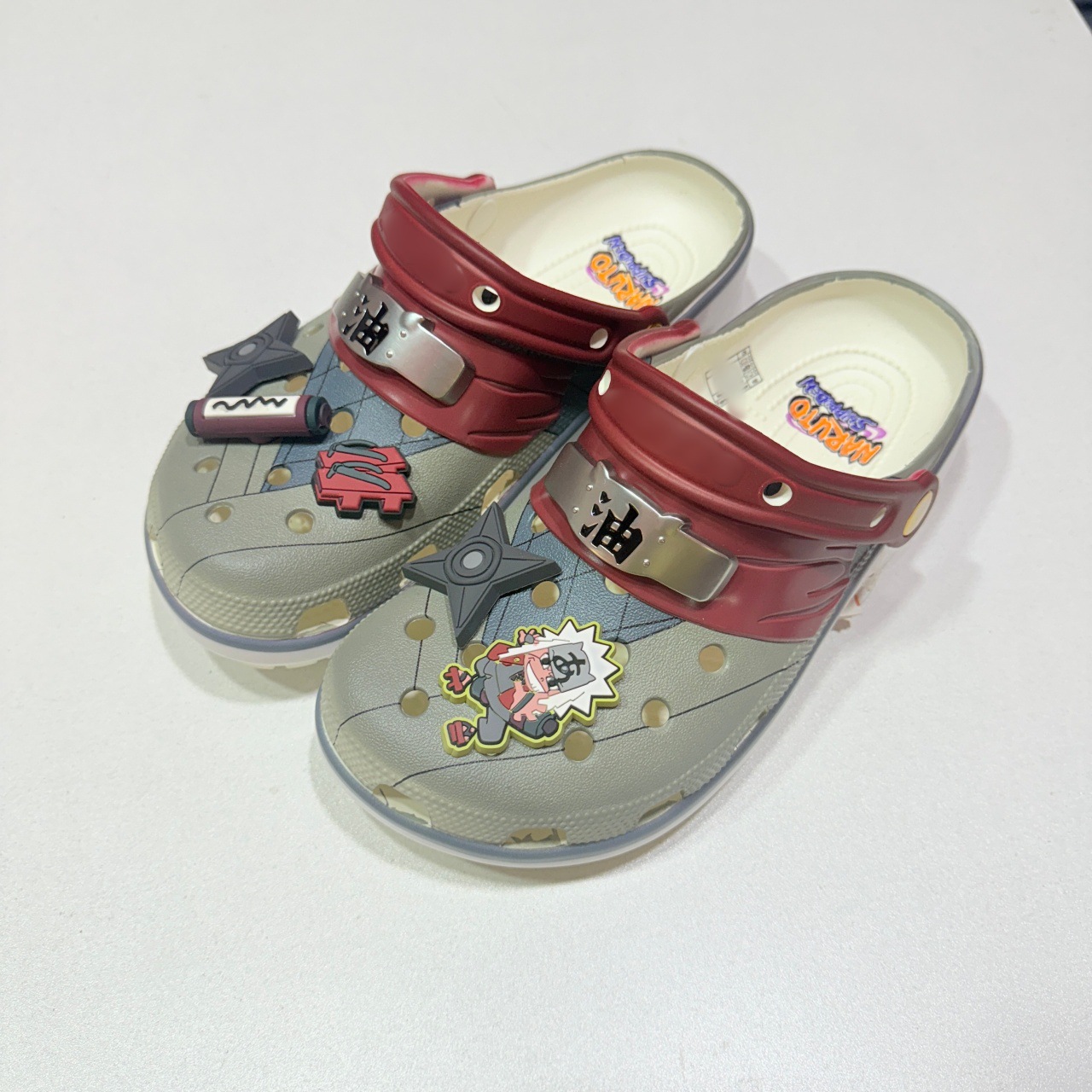 Zuecos perforados estilo anime Naruto transpirables unisex