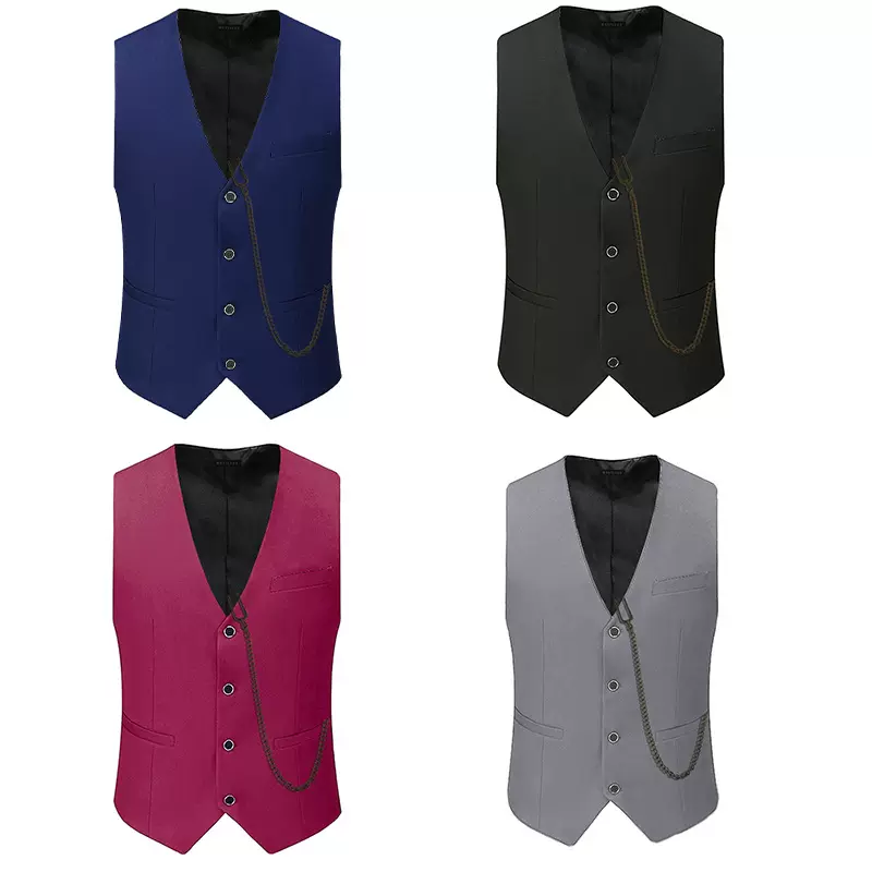 外贸亚马逊1920S盖茨比爆款西装马甲男士韩版休闲伴郎韩版修身装