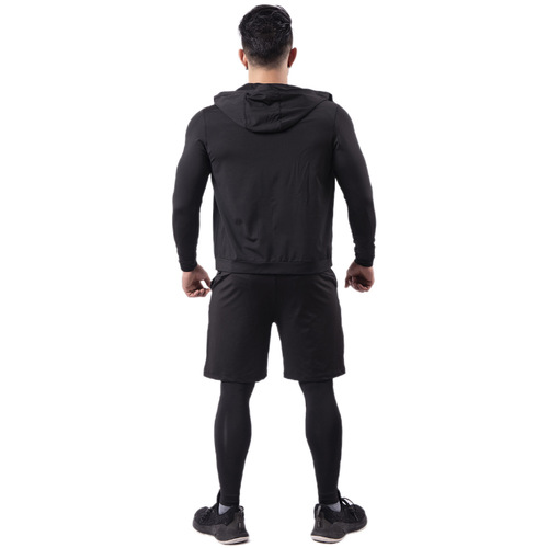 Quick-drying fitness clothing suit for men in autumn and winter high elastic breathable tights sweat-proof basketball base sports suit