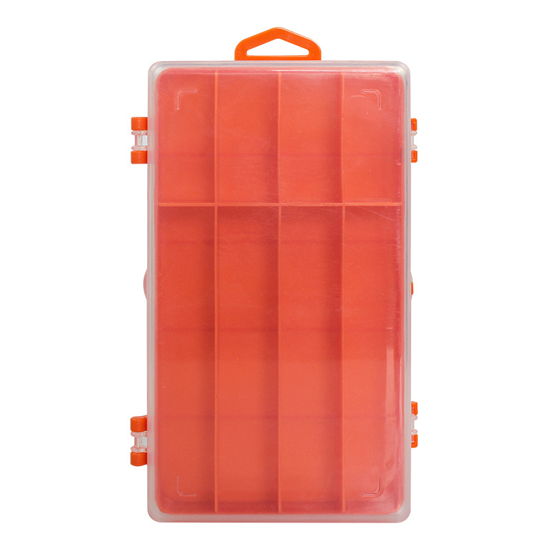 Accesorios para equipos de pesca transparente luya cebo caja de plástico caja de almacenamiento de doble capa imitación cebo falso cebo caja de fábrica al por mayor