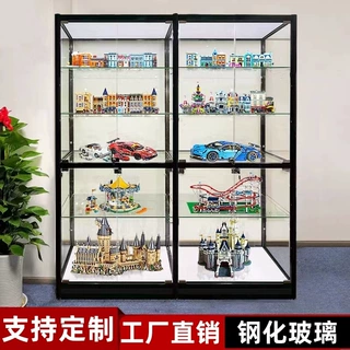 乐高积木展示柜家用模型玻璃展柜定制玩具汽车柜子透明手办陈列柜