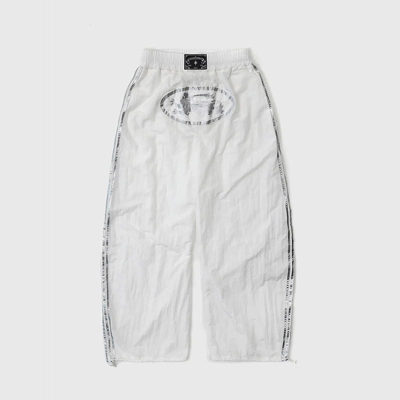 Coreano Badblood Bcac serie de pantalones casuales para niños pantalones blancos rectos sueltos pantalones deportivos de nicho image 5