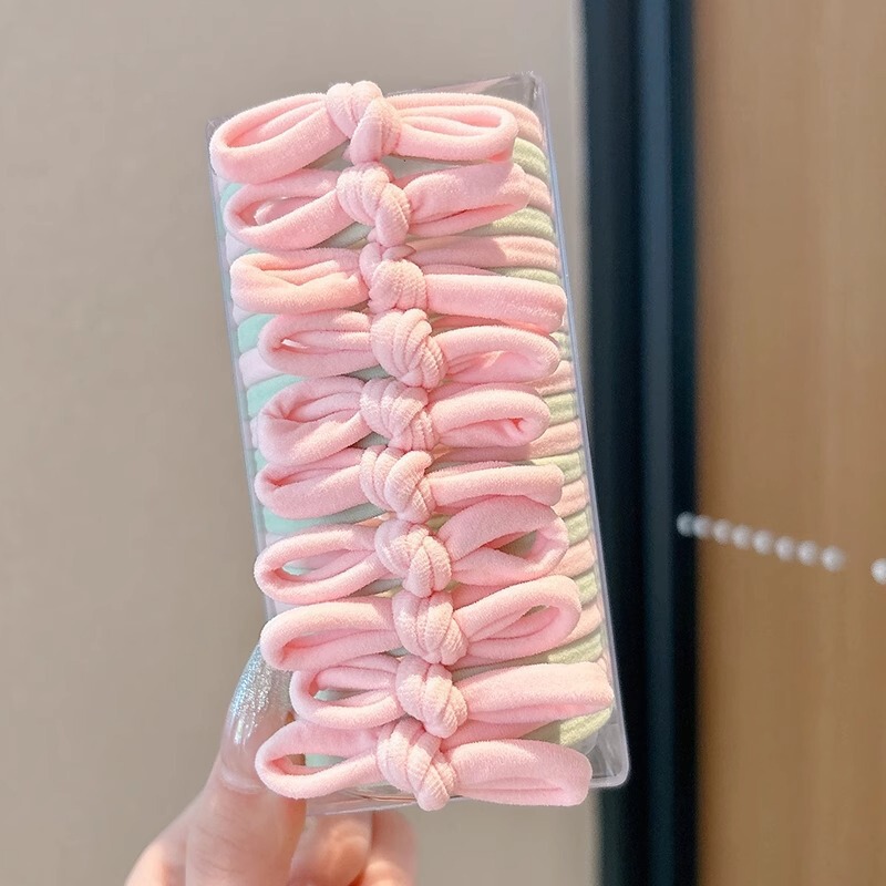 彩色高弹力女童发圈扎发皮筋耐用头绳小女孩高马尾头饰儿童发绳|undefined
