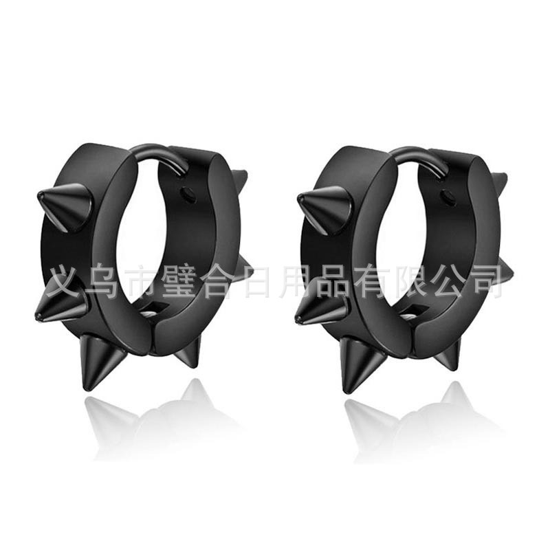 2022 nueva moda de los hombres de moda de las mujeres solo negro de titanio de acero